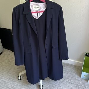 Danny & Nicole A-Line dress and matching long blazer. Professional work attire